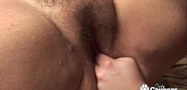  Chunky MILFs Rub Their Hairy Pussies Together Until They Make Magic